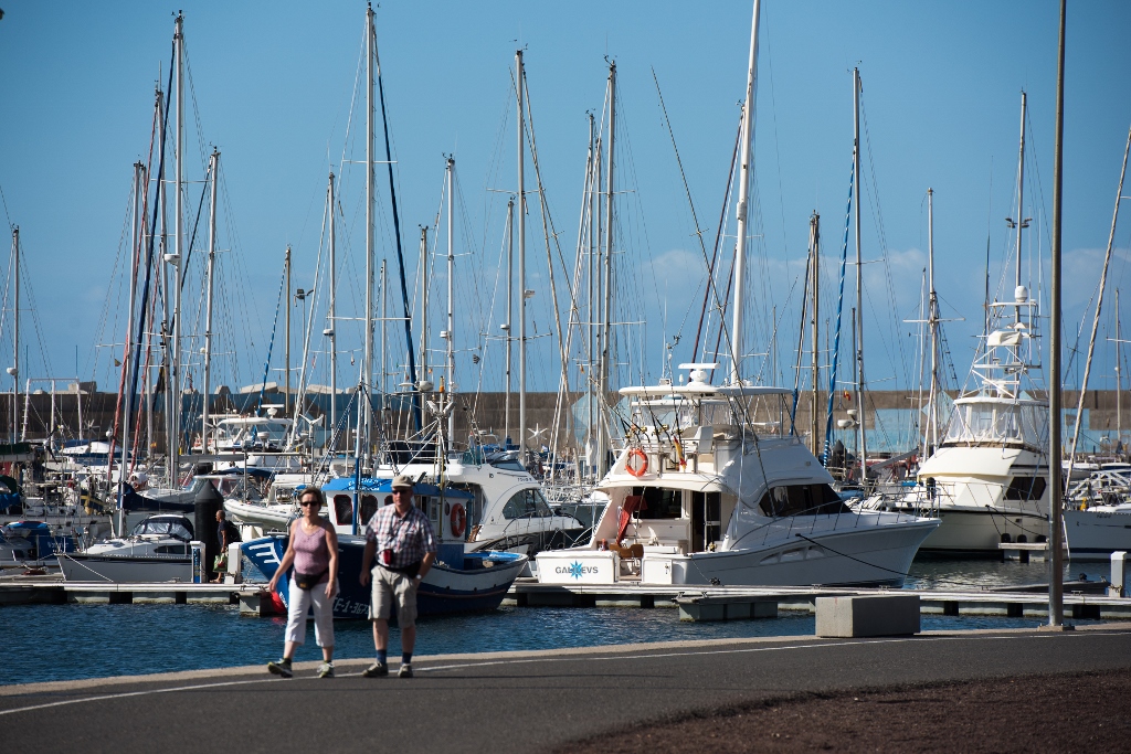 Vista del Puerto de Gran Tarajal. Foto Patronato de Turismo de Fuerteventura.