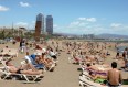 Port de Barcelona. Vista de la playa de la barceloneta