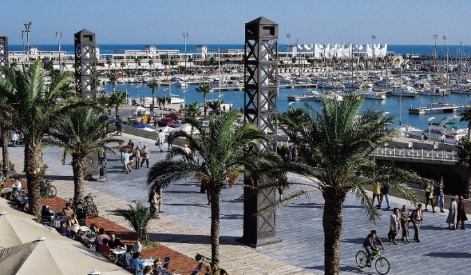 Port de Barcelona. Vista del port olimpic