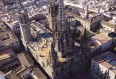 image de port de Barcelone, vue de la Basilique de Sainte Marie de la mer