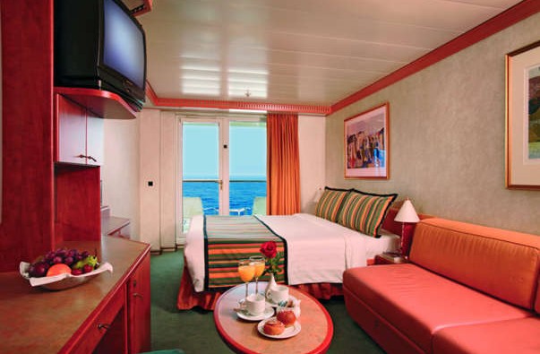 Imagen de un Camarote con balcón del barco Costa Atlántica